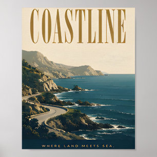 Poster Conception graphique éditoriale de luxe de littora