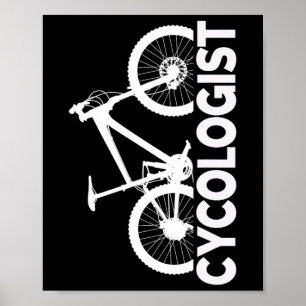 Poster Conception Graphique Verticale de Cycologiste de V