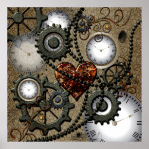 Poster Conception mécanique Abstraite