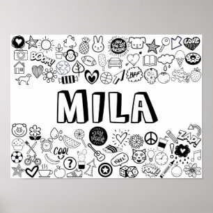 Poster Conception "MILA" couleur-it-Yourself