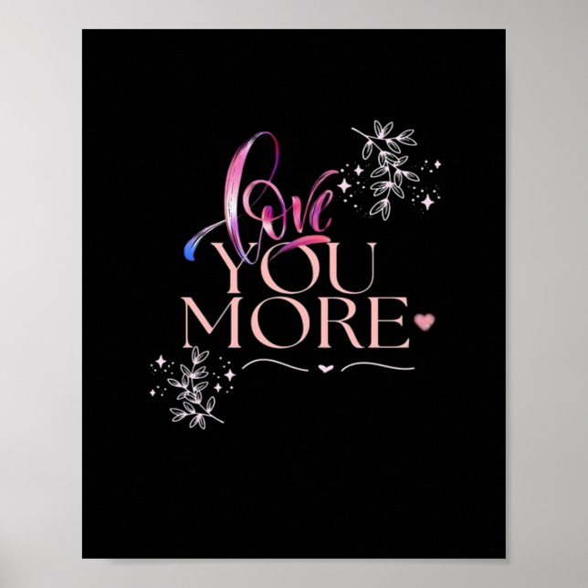 Poster Conception minimale de Je t'aime plus  (Devant)