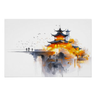 Poster Conception minimaliste japonaise