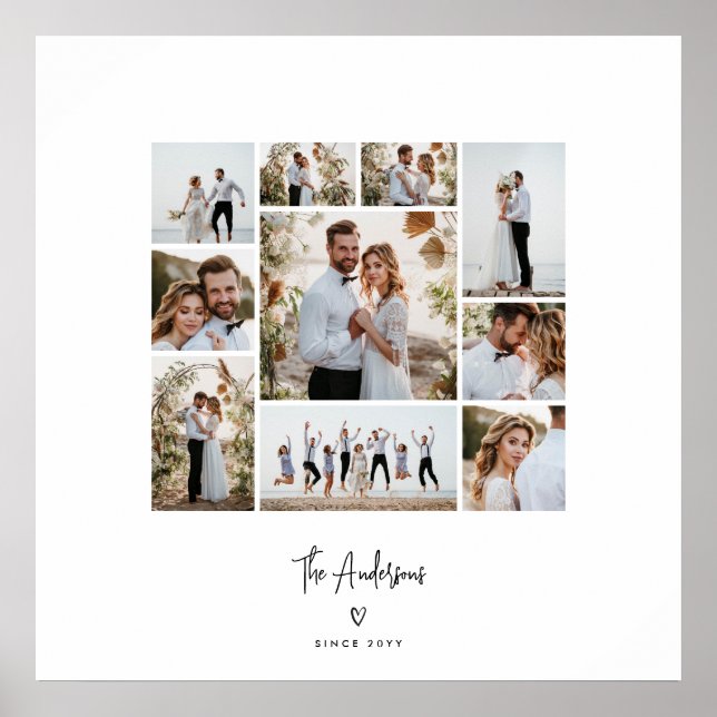 Poster Conception moderne souvenirs photo collage cadeau (Devant)