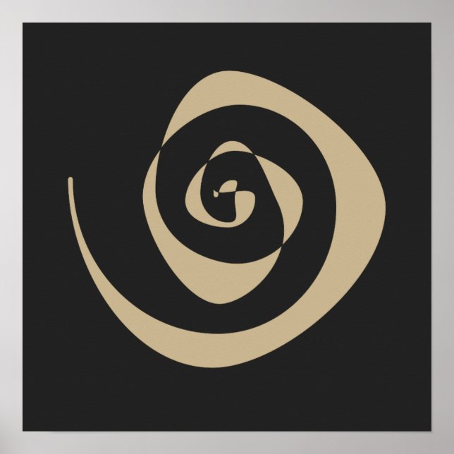 Poster conception motif spirale (Devant)