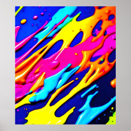 Poster Conception Neon Splatter