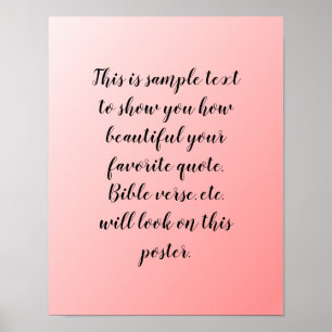 Poster Conception Ombre rose pour devis