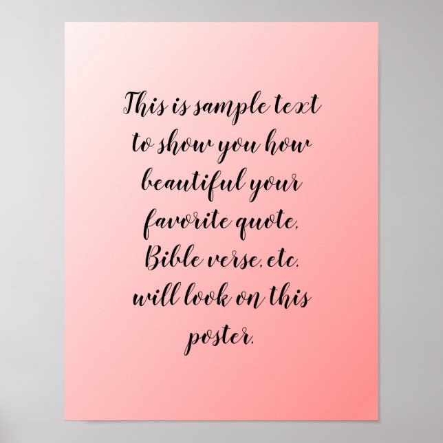 Poster Conception Ombre rose pour devis (Devant)