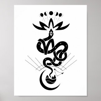 Poster Conception originale pour l'impression Snake 2025,