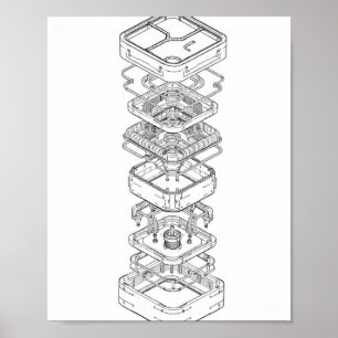 Poster Conception pédagogique : Assemblage modulaire de m