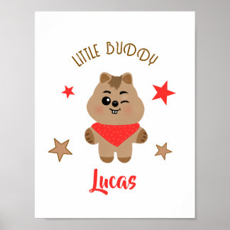 Poster Conception personnalisée de petit compagnon Quokka
