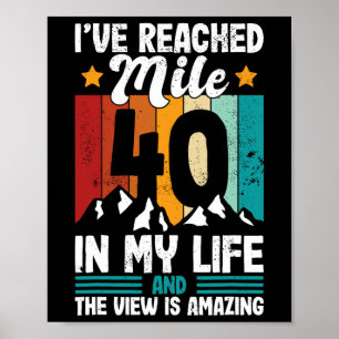 Poster Conception pour 40e anniversaire de randonnée à 40