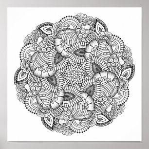 Poster Conception ronde de Doodle 2