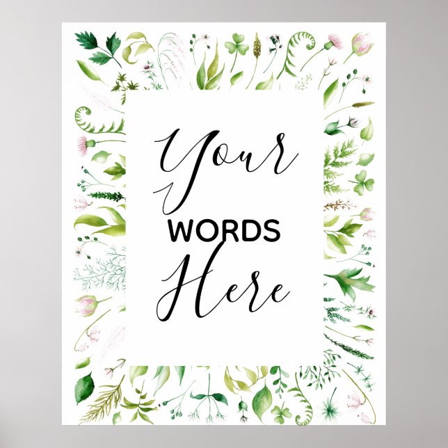 Poster conception sur mesure de votre panneau de mariage (Devant)