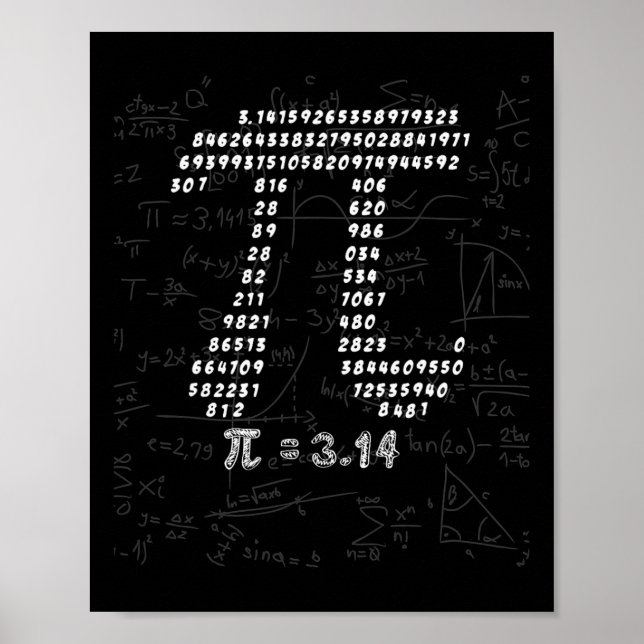 Poster Conception Symbole Pi Funny Pour Mars 14th Pi Day  (Devant)