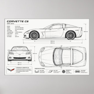 Poster conception technique de Corvette
