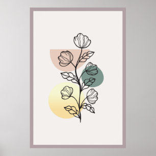 Poster Conception tendance abstraite 