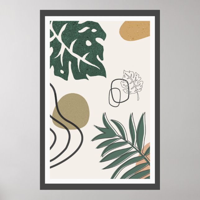 Poster Conception tendance abstraite (Devant)