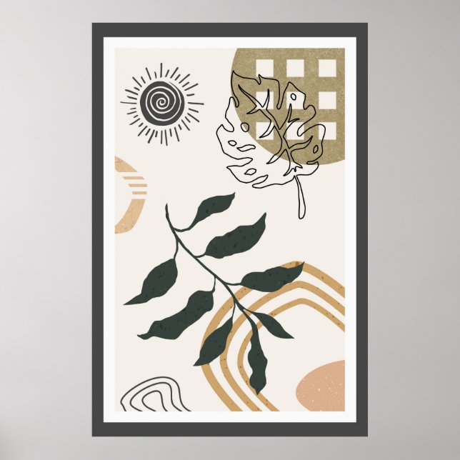 Poster Conception tendance abstraite (Devant)