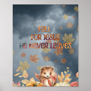 Poster Conception Tombez Amoureux de Jésus Il ne Quitte J