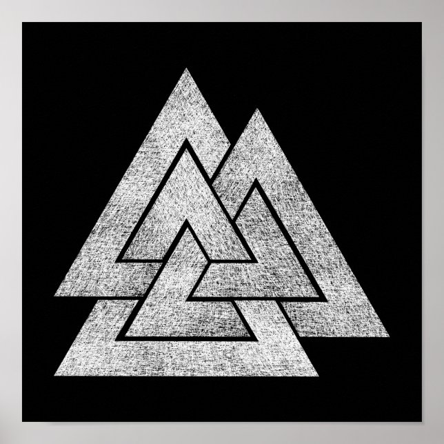 Poster Conception viking Valknut (Devant)