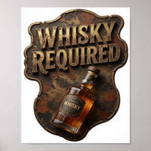 Poster Conception WHISKY OBLIGE Chic Or