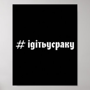 Poster Conceptions patriotiques ukrainiennes Drapeau ukra