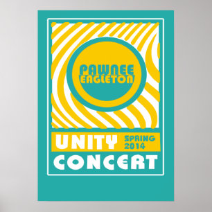 POSTER CONCERT UNITÉ DE PAWNEE EAGLETON