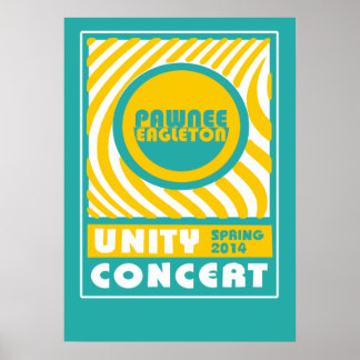 POSTER CONCERT UNITÉ DE PAWNEE EAGLETON