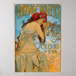 Poster Concessionnaires de transport par Alphonse Mucha (