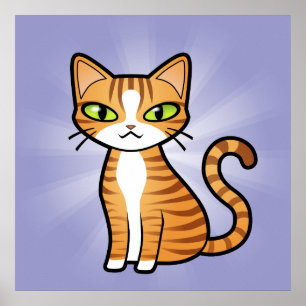 Poster Concevez votre propre chat de dessin