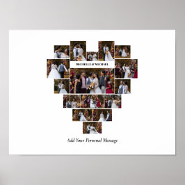 Poster Concevez votre propre coeur d'amour en forme de co