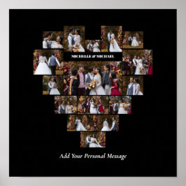 Poster Concevez votre propre coeur d'amour en forme de co