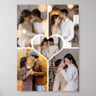 Poster Concevez Votre Propre Collage de 5 Photos
