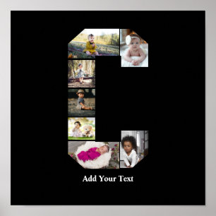 Poster Concevez votre propre lettre C Photo Collage
