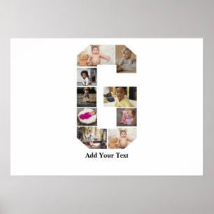 Poster Concevez votre propre lettre G photo Collage