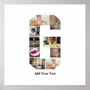 Poster Concevez votre propre lettre G photo Collage