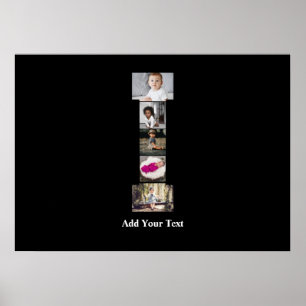 Poster Concevez votre propre lettre I photo Collage
