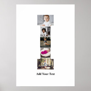 Poster Concevez votre propre lettre I photo Collage