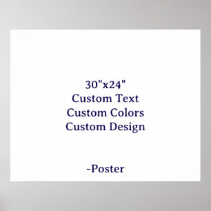Poster Concevez votre propre mat 30"x24"