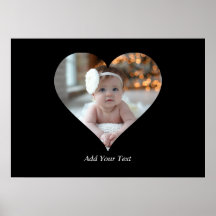 Concevez votre propre photo en forme de coeur uniq