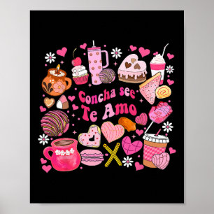 Poster Concha See Te Amo Mexicain Saint-Valentin Pour Hom