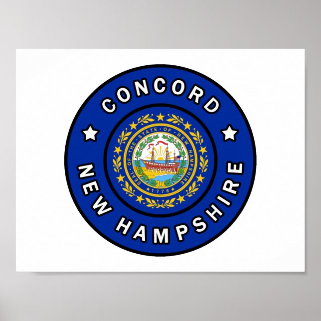 Poster Concord New Hampshire (Devant)