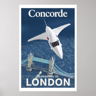 Poster Concorde à Londres