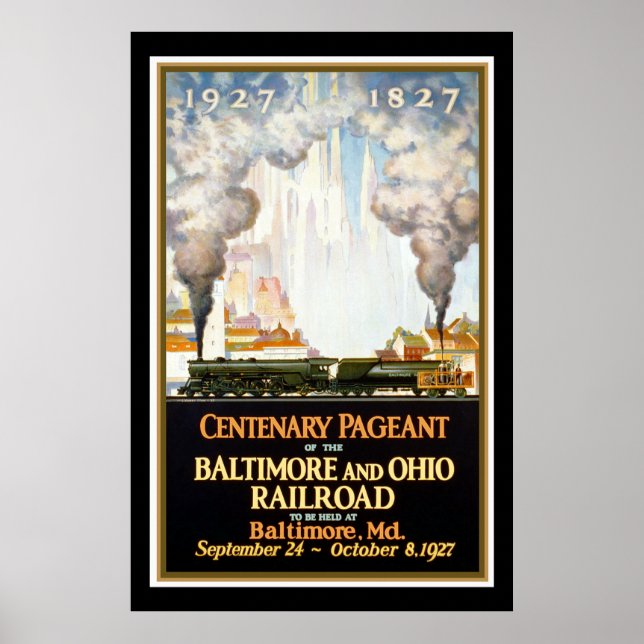 Poster Concours du centenaire de Baltimore et de l'Ohio (Devant)