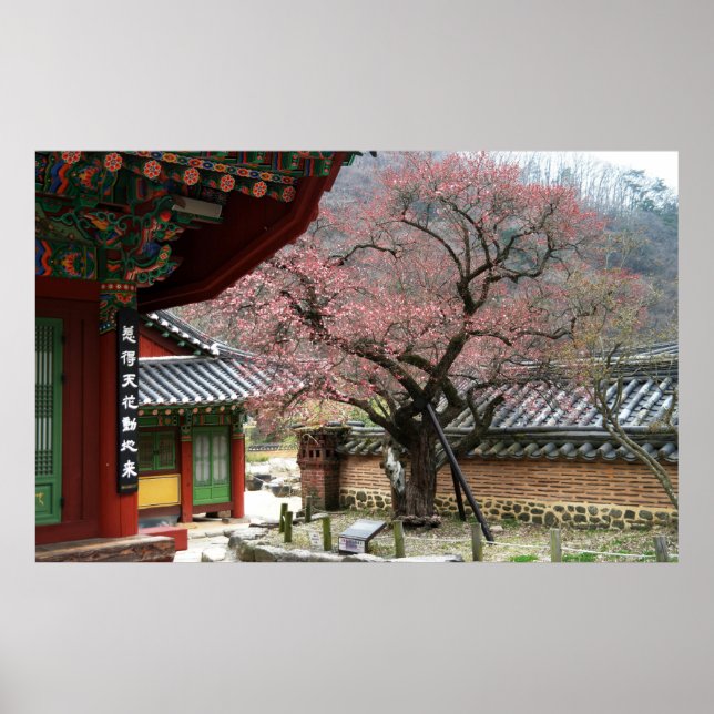 Poster Conçu avec une photo de Corée du Sud, Imprimé (Devant)