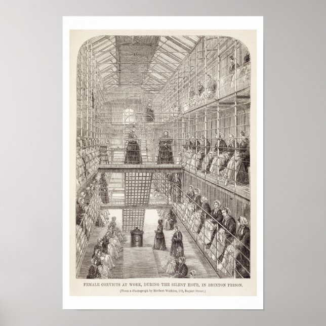 Poster Condamnations au travail pendant l'heure silencieu (Devant)