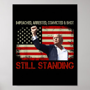 Poster Condamné Arrêté Attaqué Attaqué Restant debout