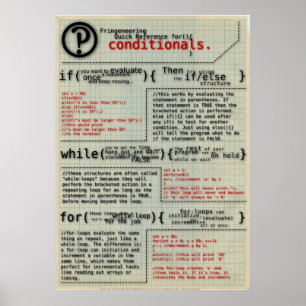 Poster "Conditionals in Programming"