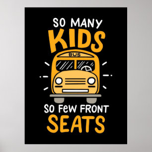 Poster Conducteur de bus autant d'enfants