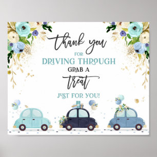 Poster Conduire par Baby shower Traiter Favoriser Signal 